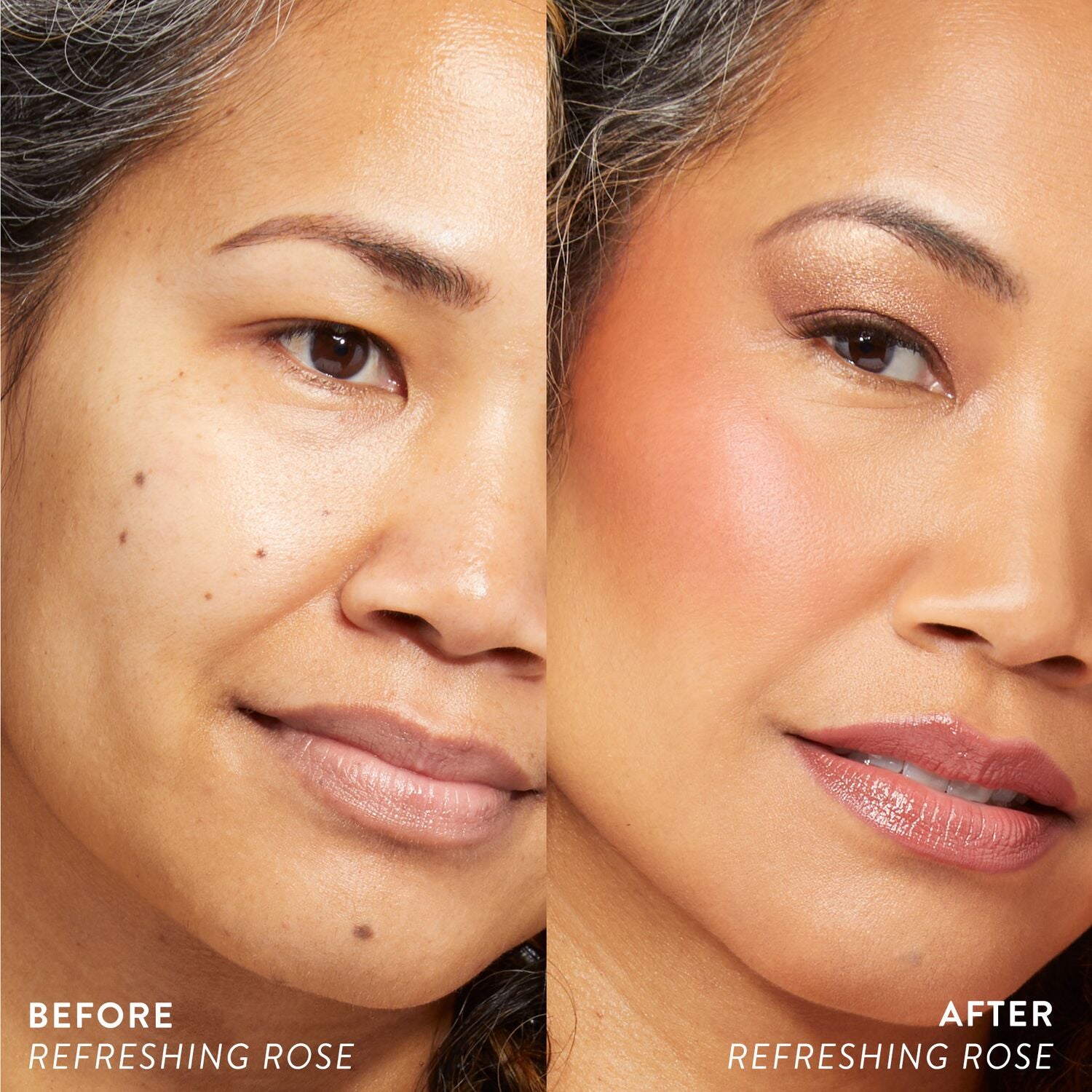 LG-SerumBlushCheekTintShadeExtensions_Model_Before_AfterwShadeCallout-ECommerce_JPG